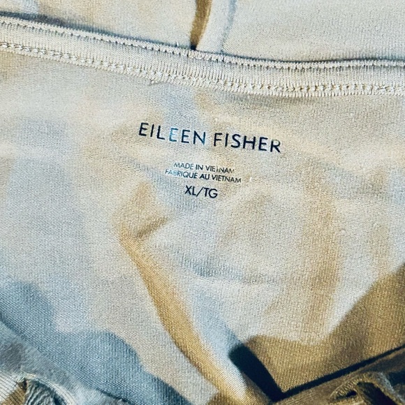 Eileen Fisher creamy khaki organic cotton pullover - Picture 5 of 5